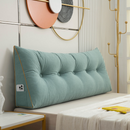 Luxury Chic Wedge HeadBoard Pillow | Backrest Reading Pillow, Dark Green / Small