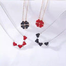 Sterling Silver Double-sided Convertible Heart Necklace