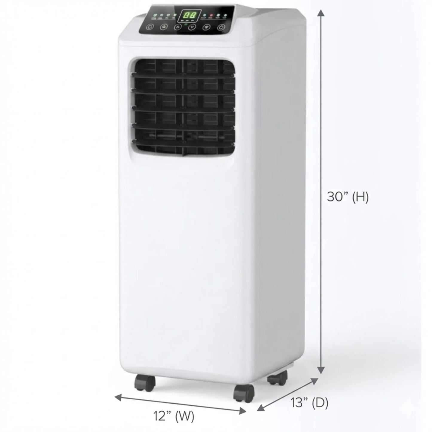 9000 BTU Portable Air Conditioner with Built-in Dehumidifier and Remote Control