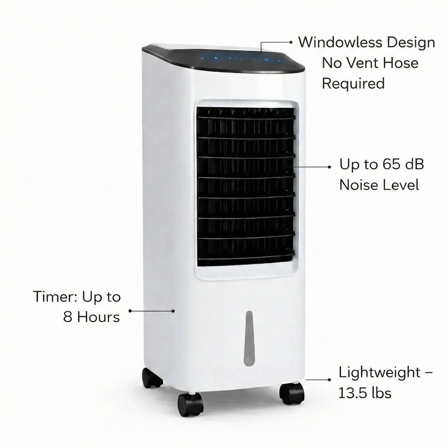 Portable Air Conditioner Stand Up Room Cooler Indoor AC Unit (Windowless)