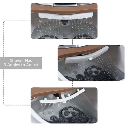 Shiatsu Foot Spa Bath Massager with Motorized Shiatsu Massage Balls and Adjustable Water Jets