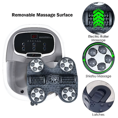Shiatsu Foot Spa Bath Massager with Motorized Shiatsu Massage Balls and Adjustable Water Jets