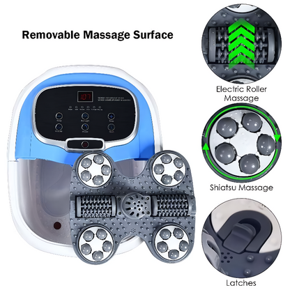 Shiatsu Foot Spa Bath Massager with Motorized Shiatsu Massage Balls and Adjustable Water Jets