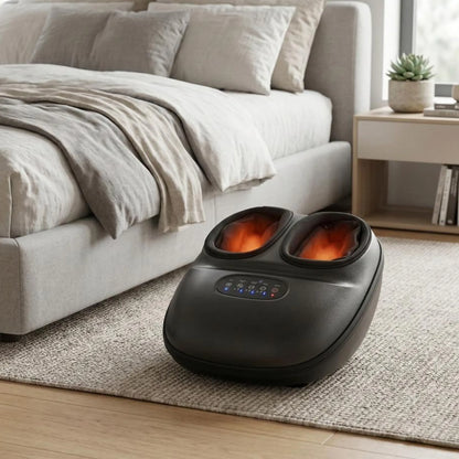 Soleva Shiatsu Foot Massager Machine with 2-Level Heat and Air Compression