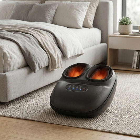 Soleva Shiatsu Foot Massager Machine with 2-Level Heat and Air Compression