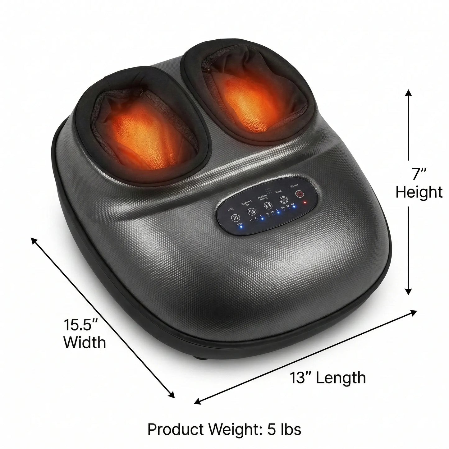 Soleva Shiatsu Foot Massager Machine with 2-Level Heat and Air Compression