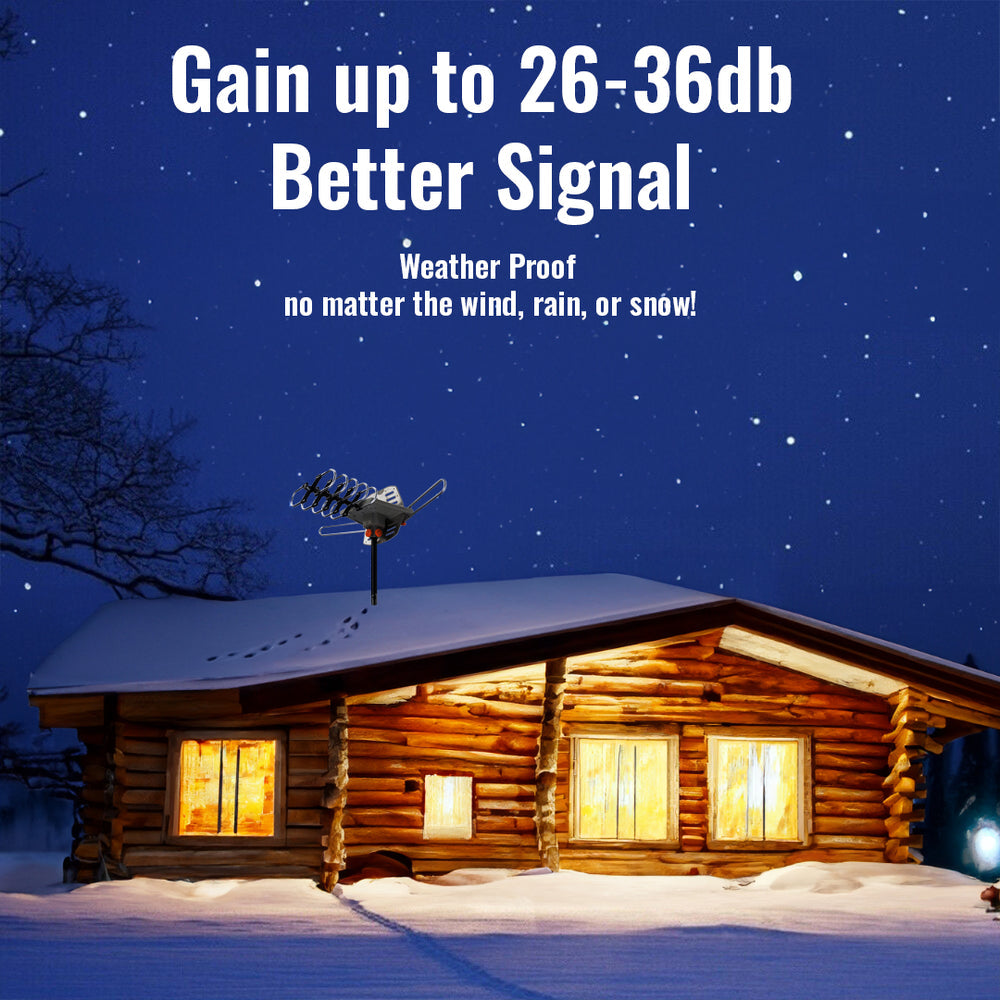 Digital - 990 Mile Outdoor HD TV Antenna UHF VHF 4K