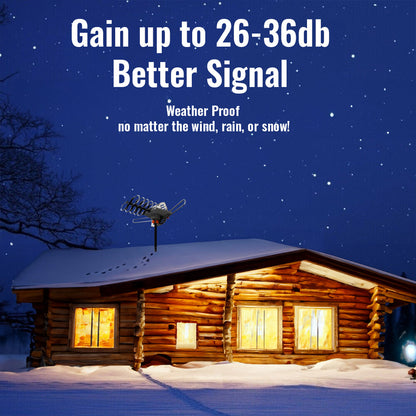 Digital - 990 Mile Outdoor HD TV Antenna UHF VHF 4K