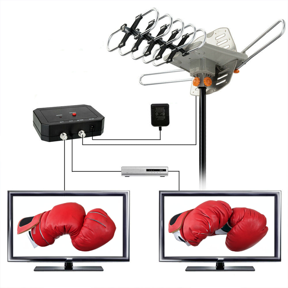 Digital - 990 Mile Outdoor HD TV Antenna UHF VHF 4K
