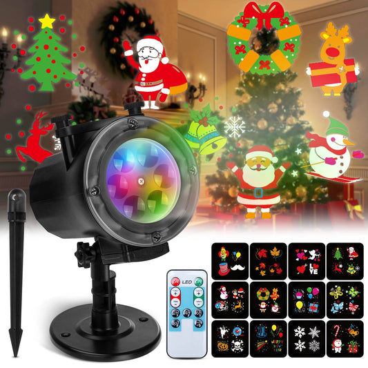 Christmas Projector Lights with Remote - cafematernity