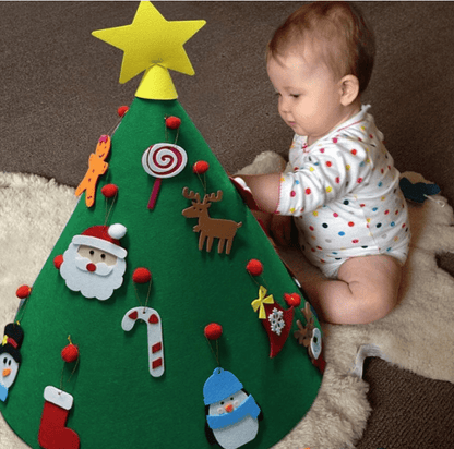 Christmas Crafts -kids 3D Christmas tree decoration - cafematernity