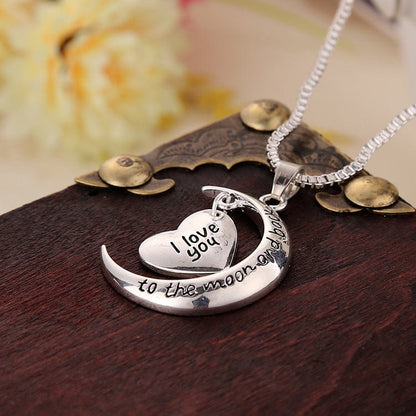 Moon Heart Necklace - cafematernity