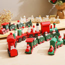 Christmas Train Set Wooden Toys - cafematernity