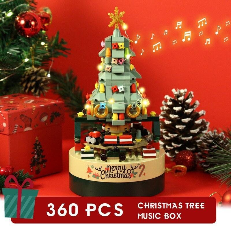 DIY Christmas Tree Building blocks with Music - cafematernity