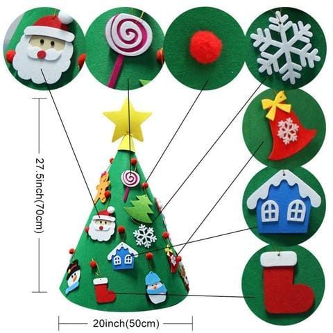 Christmas Crafts -kids 3D Christmas tree decoration - cafematernity