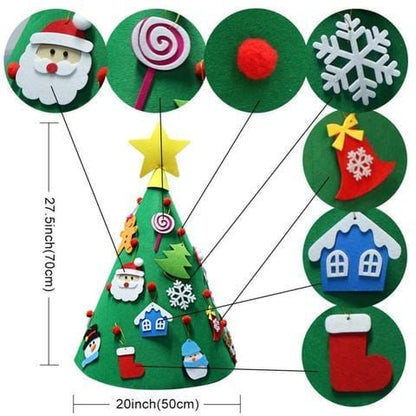 Christmas Crafts -kids 3D Christmas tree decoration - cafematernity