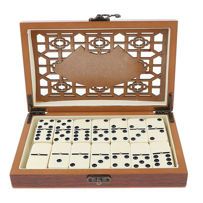 Wooden Dominoes Double Six Game - cafematernity