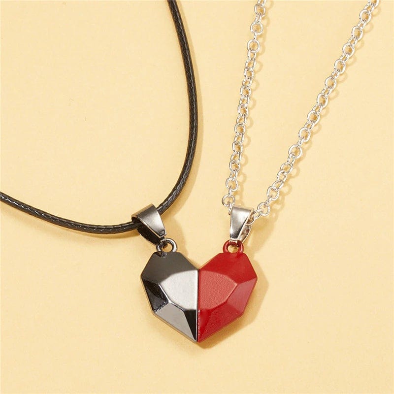 Magnetic Heart Couple Necklace - cafematernity