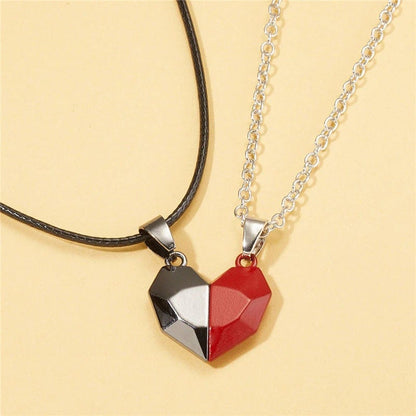 Magnetic Heart Couple Necklace - cafematernity
