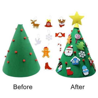 Christmas Crafts -kids 3D Christmas tree decoration - cafematernity