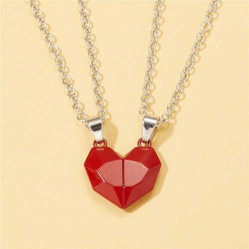 Magnetic Heart Couple Necklace - cafematernity