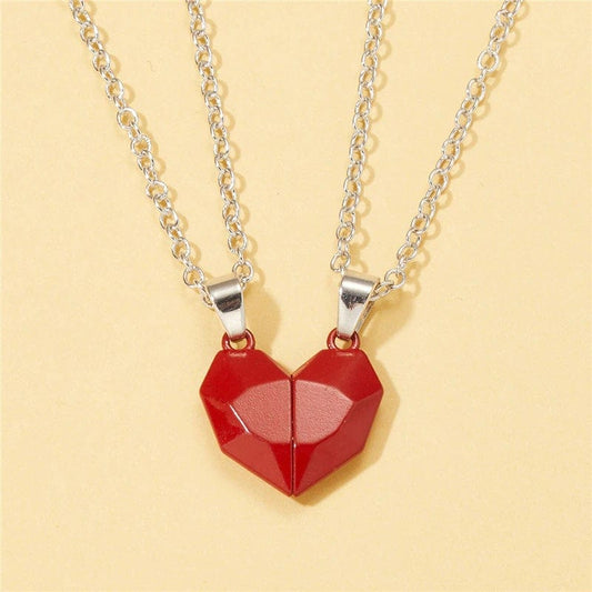 Magnetic Heart Couple Necklace - cafematernity