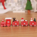 Christmas Train Set Wooden Toys - cafematernity