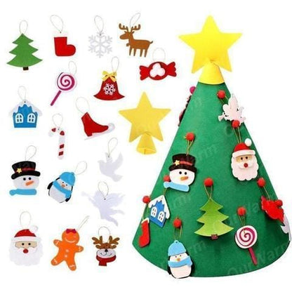 Christmas Crafts -kids 3D Christmas tree decoration - cafematernity
