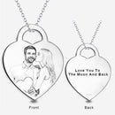 Personalised Silver Heart Necklace - cafematernity