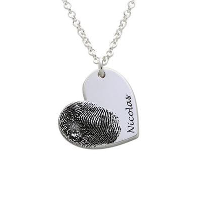 Personalized Fingerprint Name Necklace - cafematernity