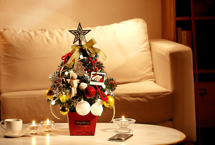 Lighted Tabletop Christmas Tree 45cms - cafematernity