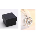 Silver Heart Necklace with box - cafematernity