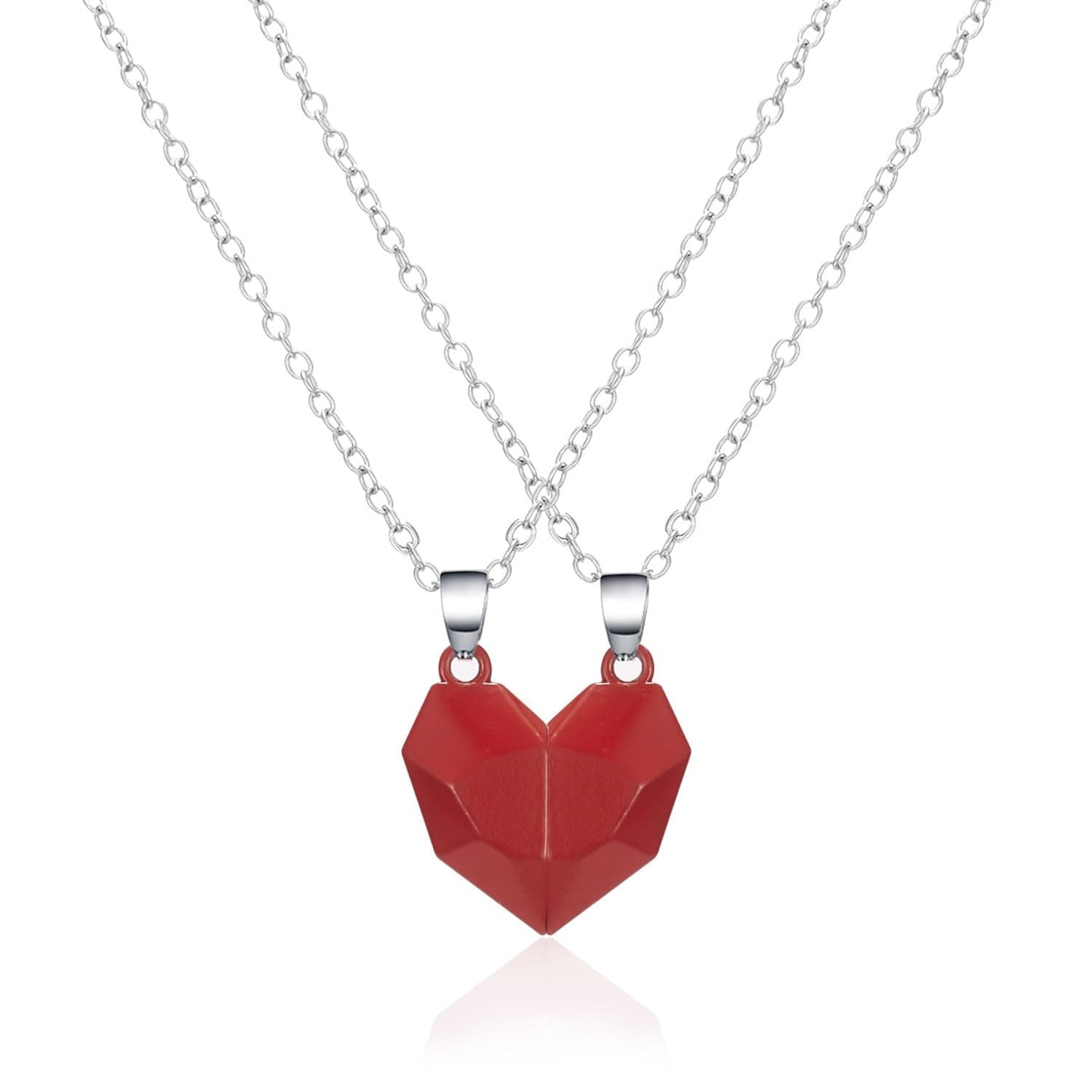 Magnetic Heart Couple Necklace - cafematernity