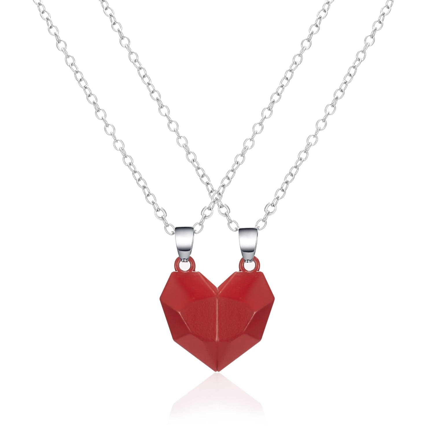 Magnetic Heart Couple Necklace - cafematernity