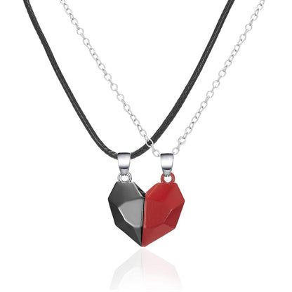 Magnetic Heart Couple Necklace - cafematernity