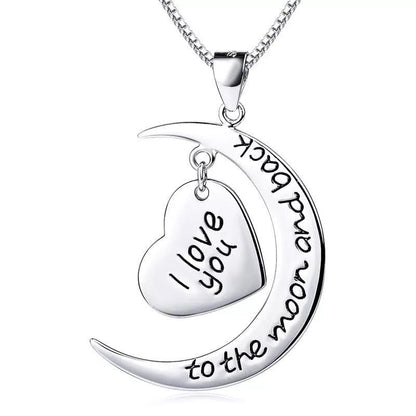 Moon Heart Necklace - cafematernity