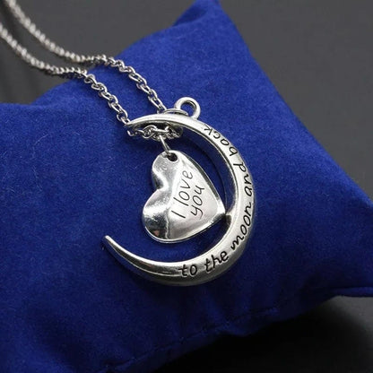 Moon Heart Necklace - cafematernity