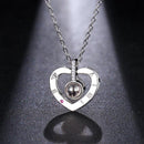 Silver Heart Necklace with box - cafematernity