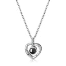 Silver Heart Necklace with box - cafematernity