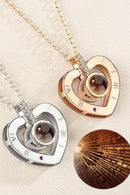 Silver Heart Necklace with box - cafematernity